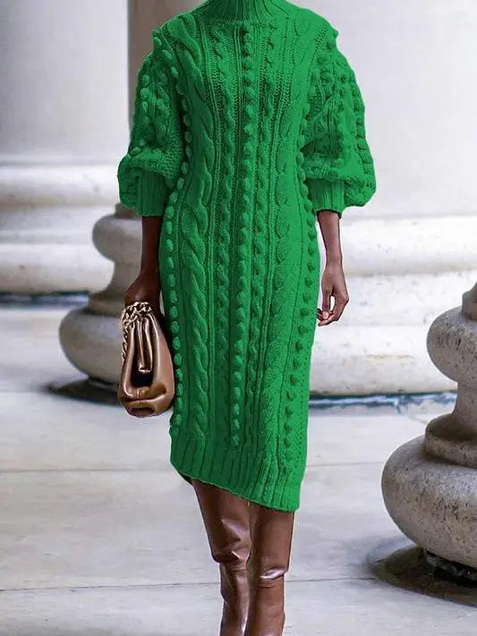 Popcorn Knitted Sweater