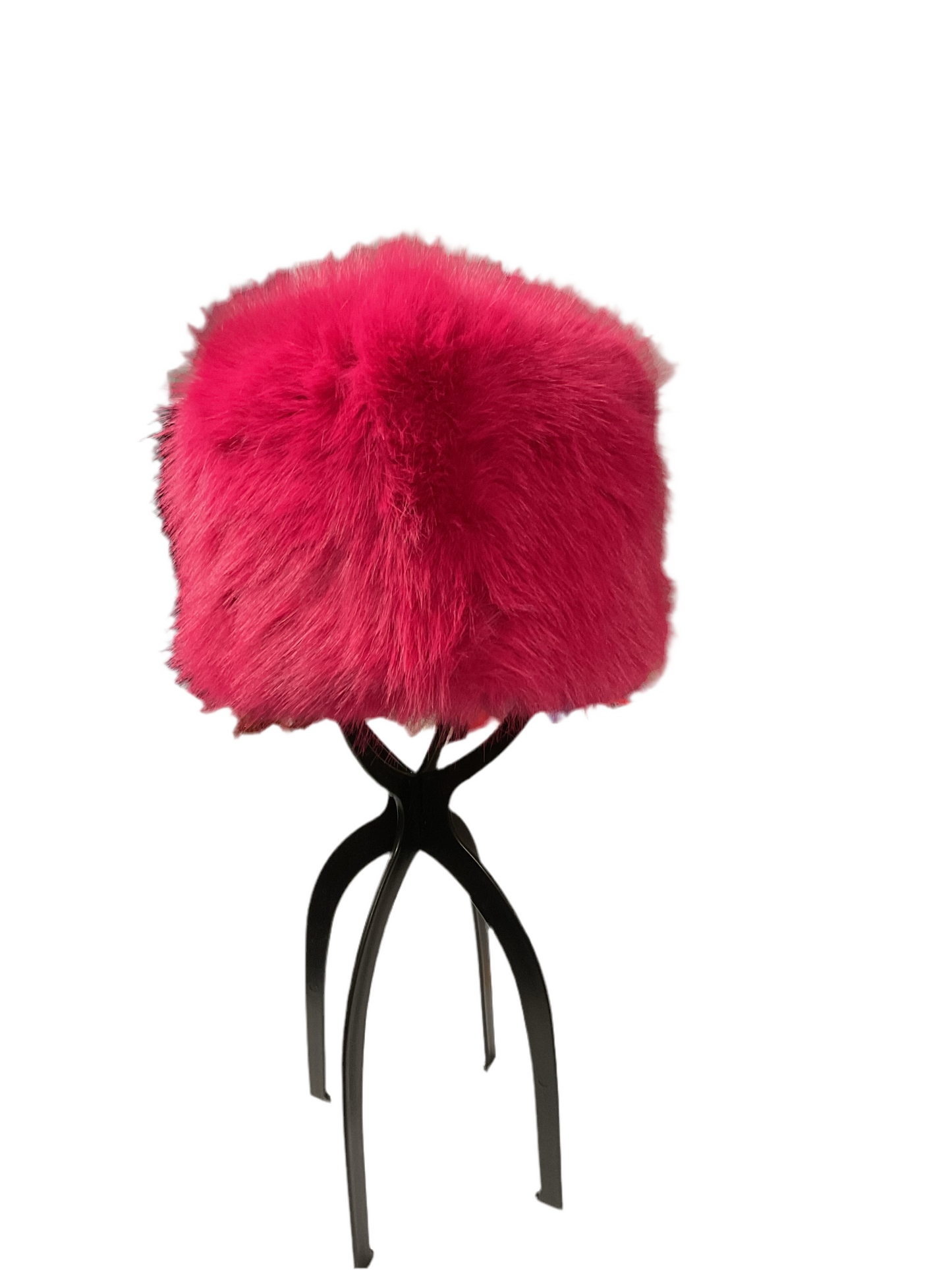 Deep Colored Fur Beanie