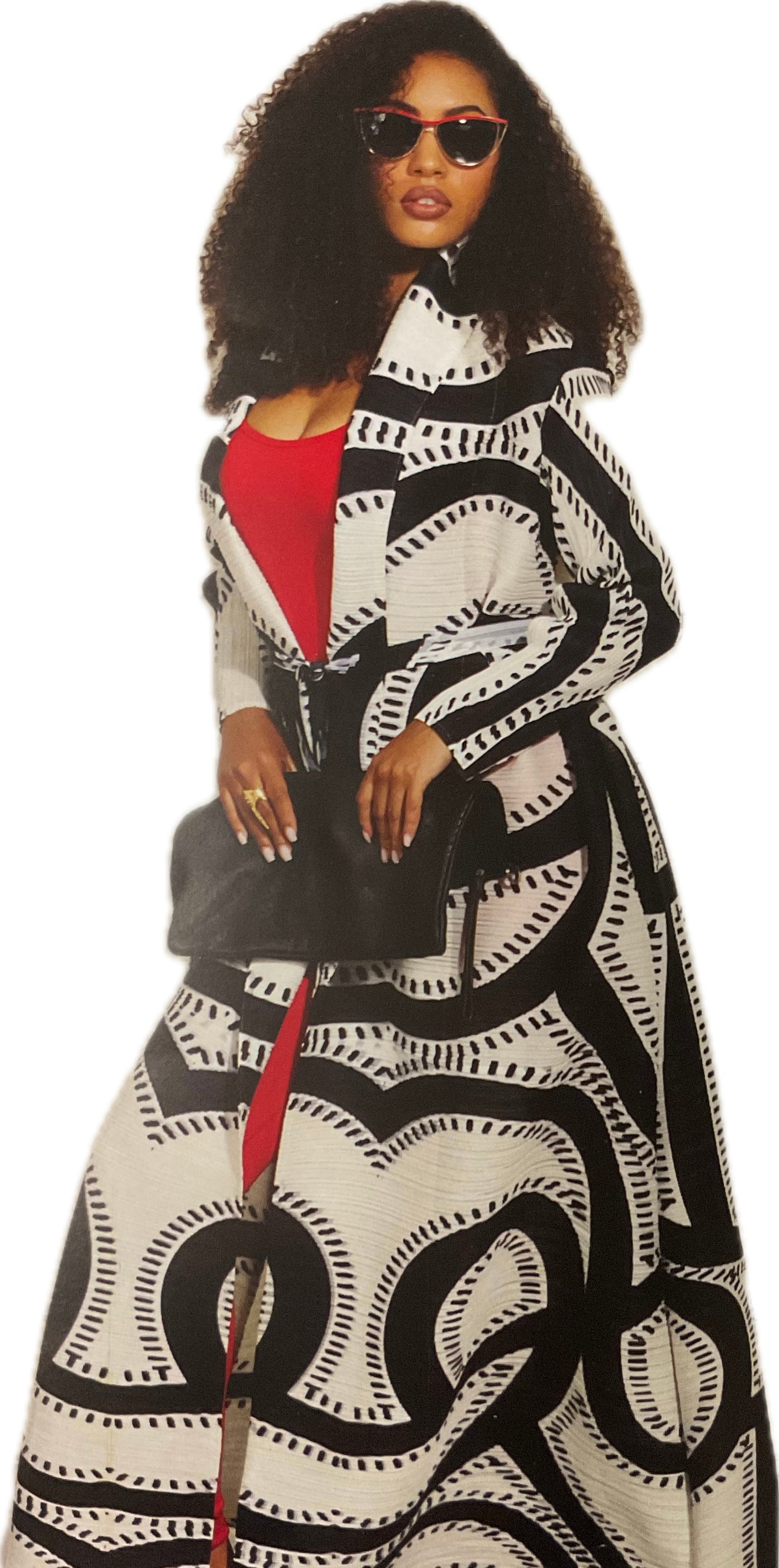 Black and White Duster