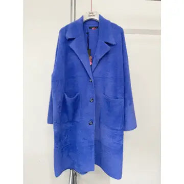 Fur Woven Sweater Coat